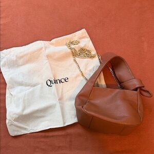 Quince Tan Leather Shoulder Bag